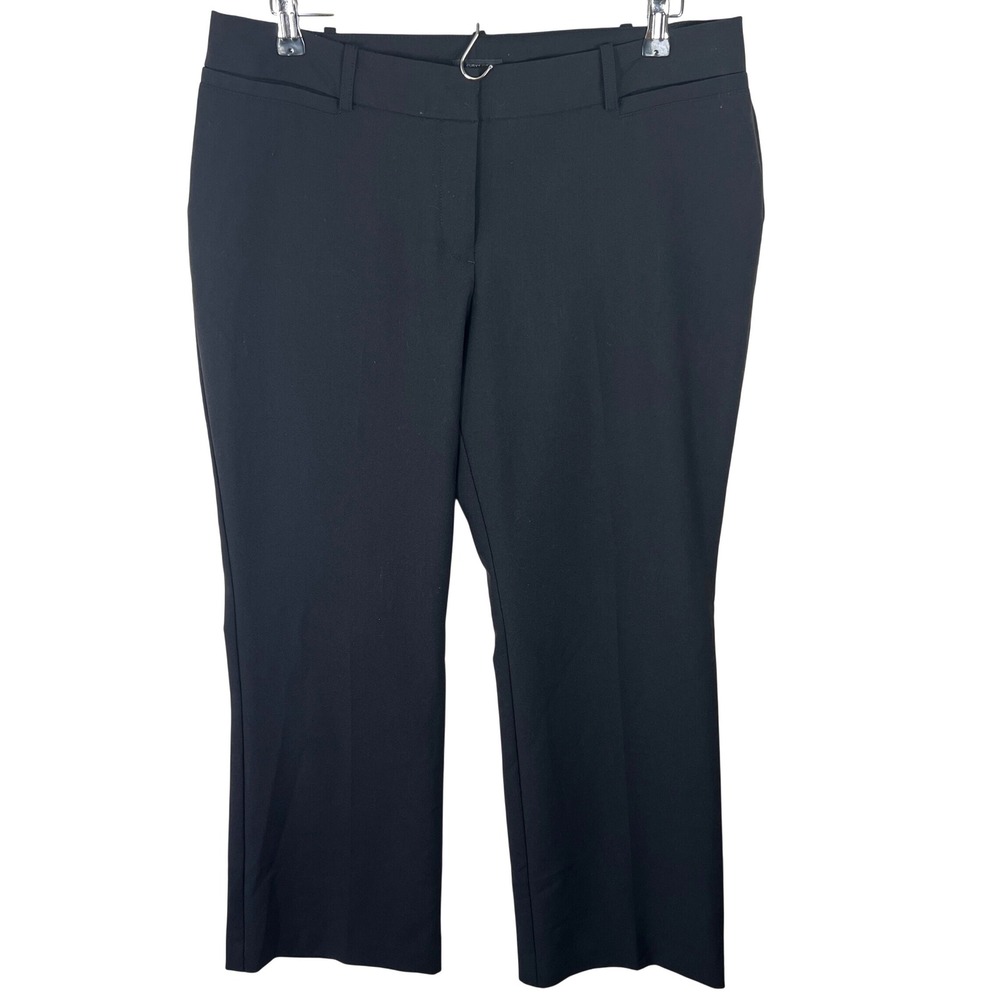 Worthington Petite Curvy Fit Black Dress Pants Womens 12P Career Workwear‎ Y2K